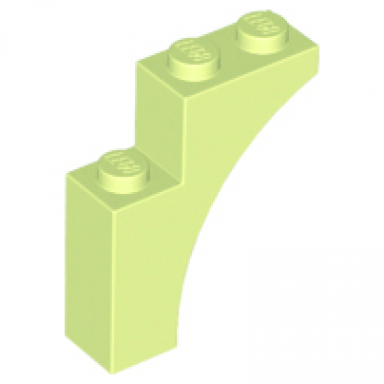 yellowish green arch 1 x 3 x 3