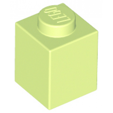 yellowish green brick 1 x 1
