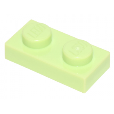 yellowish green plate 1 x 2
