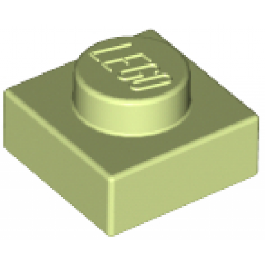 yellowish green plate 1 x 1