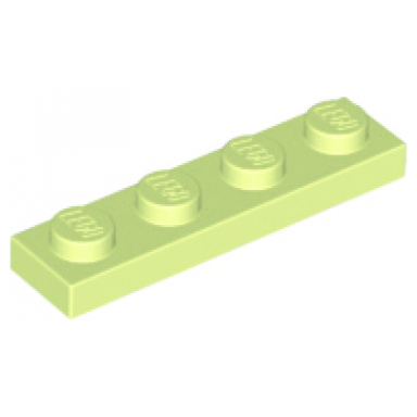 yellowish green plate 1 x 4