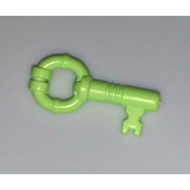 yellowish green minifigure utensil key