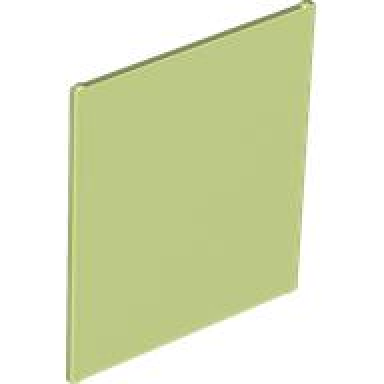 yellowish green glass for window 1 x 6 x 6 flat front