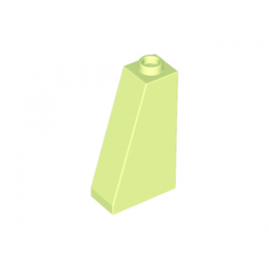 yellowish green slope 75 2 x 1 x 3 - hollow stud