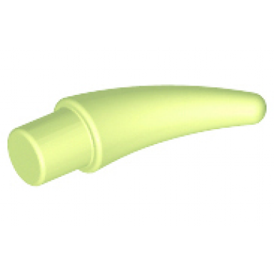 yellowish green barb claw horn tooth - small