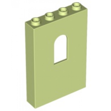 yellowish green panel 1 x 4 x 5 wall with window