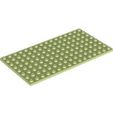 yellowish green plate 8 x 16