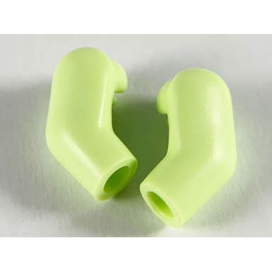 yellowish green arm matching left and right pair