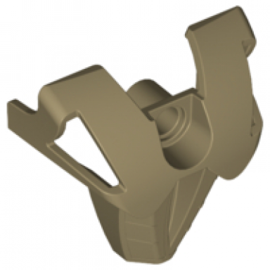 flat dark gold bionicle chest armor toa nuva