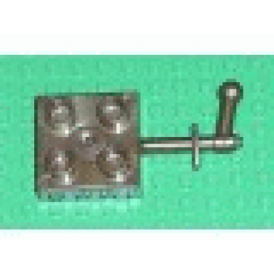 flat dark gold duplo plate 2 x 2 with handle