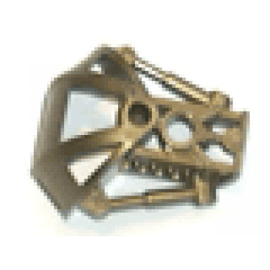 flat dark gold bionicle shoulder armor toa metru