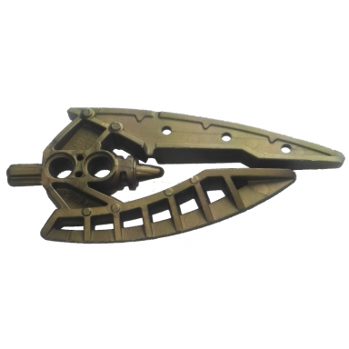 flat dark gold bionicle weapon chroniclers staff
