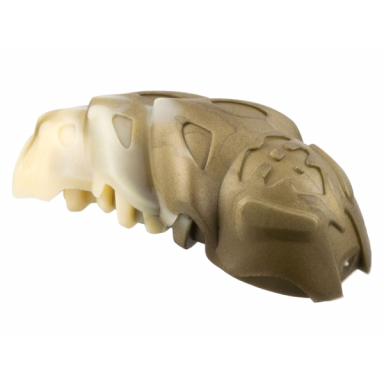flat dark gold bionicle rahkshi kraata stage 1 with marbled pattern list head color describe the rest