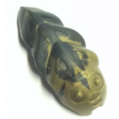 flat dark gold bionicle rahkshi kraata stage 5 with marbled pattern list head color describe the rest