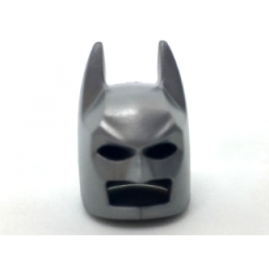 flat silver minifigure headgear mask batman cowl angular ears pronounced brow