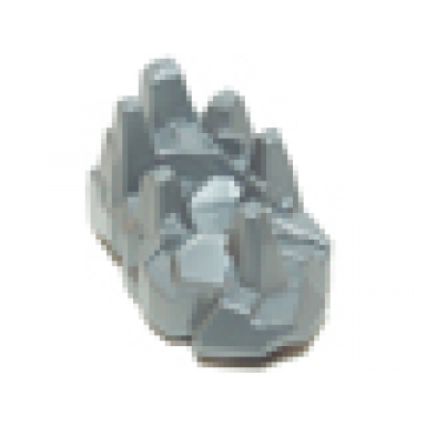 flat silver hero factory armor with rock spikes