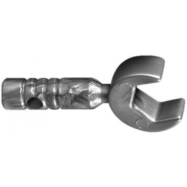 flat silver minifigure utensil tool open end wrench - 3-rib handle