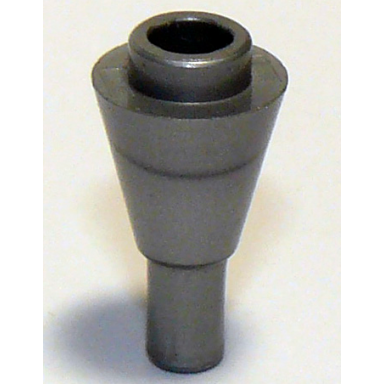 flat silver cone 1 x 1 inverted with bar