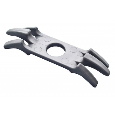 flat silver minifigure armor shoulder pads with spikes