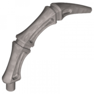 flat silver appendage bony small with bar end leg rib tail