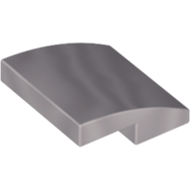 flat silver slope curved 2 x 2 x 2 3