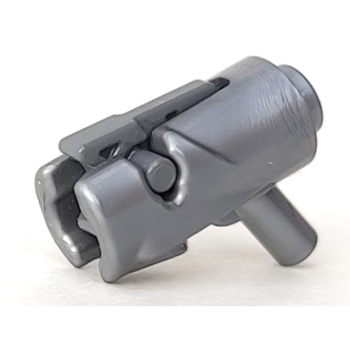 flat silver minifigure weapon gun mini blaster shooter with dark bluish gray trigger 15391 15392