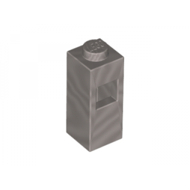 flat silver brick modified 1 x 1 x 2 with square hole