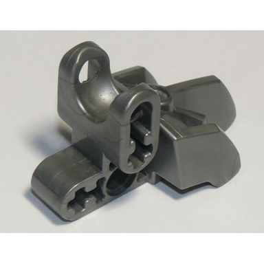 flat silver hero factory foot with three short claws and ball joint socket