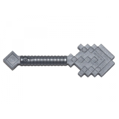 flat silver minifigure utensil shovel pixelated minecraft