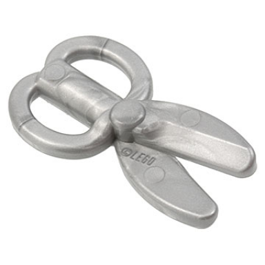 flat silver minifigure utensil scissors