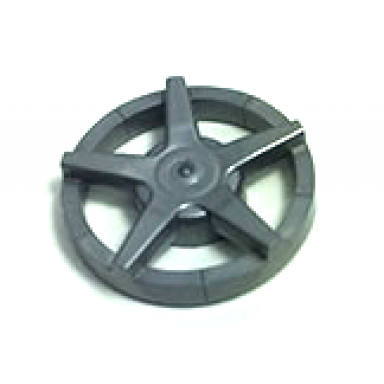 flat silver wheel cover 5 spoke - for wheel 18976