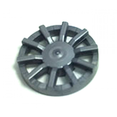 flat silver wheel cover 10 spoke - for wheel 18976