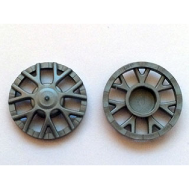 flat silver wheel cover 7 spoke y shape - for wheel 18976