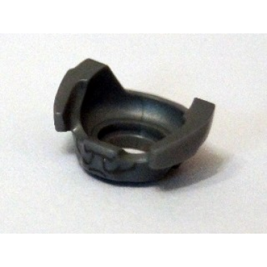 flat silver minifigure armor neck with black lines on front pattern
