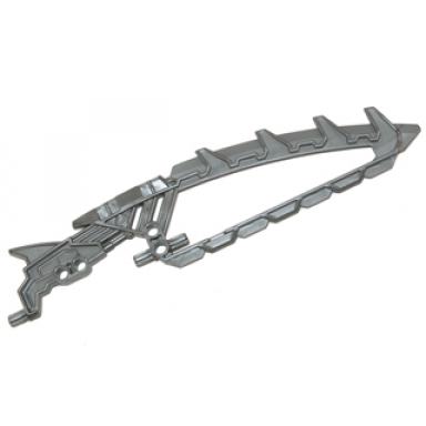flat silver bionicle weapon sword shield