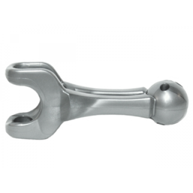 flat silver bionicle arm leg section skeletal with ball joint and ball socket