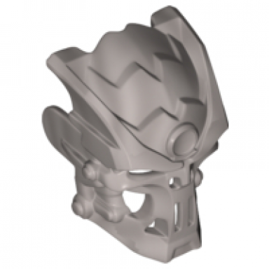 flat silver bionicle mask skull wide