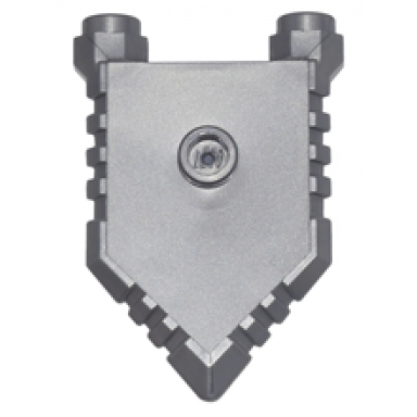 minifigure shield pentagonal with grooved edges