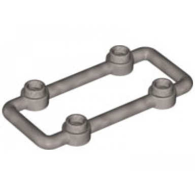 flat silver bar 1 x 6 x 3 with 4 studs