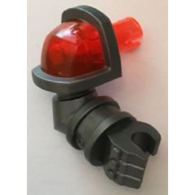 flat silver arm armored right with trans-neon orange shoulder and pin pattern nexo knights axl