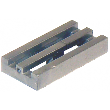 flat silver tile modified 1 x 2 grille with bottom groove