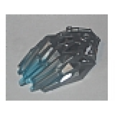 flat silver bionicle crystal armor with marbled trans-light blue pattern