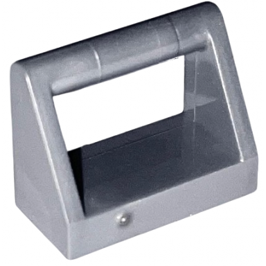 flat silver tile modified 1 x 2 with bar handle