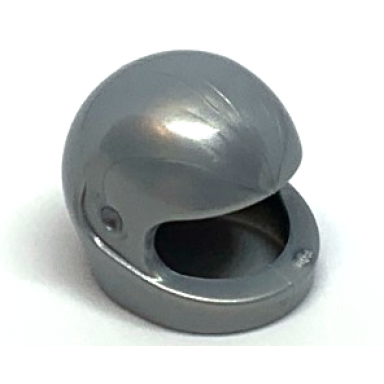 flat silver minifigure headgear helmet motorcycle standard