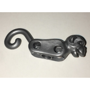flat silver monkey body