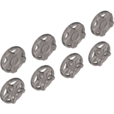 wheel cover 5 spoke wide and 5 spoke framed for wheel 18976 8 in bag - 4 of each multipack