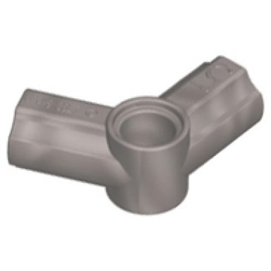 flat silver technic axle and pin connector angled 5 - 112.5 degrees