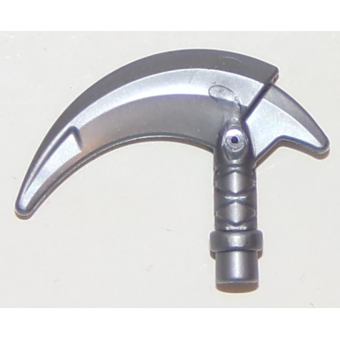 flat silver minifigure weapon hook with bar