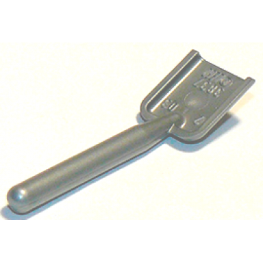 flat silver minifigure utensil shovel spade - handle with round end