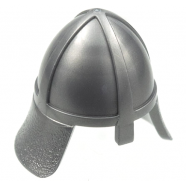 flat silver minifigure headgear helmet castle with neck protector